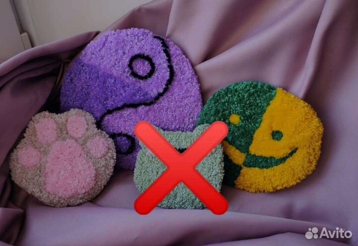 Ковер, коврик, ручная работа, тафтинг, декор