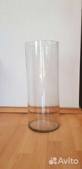 Ваза напольная колба, корилус, сухой декор