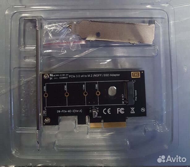 Адаптер SSD M.2 (NVMe) в слот PCI-E