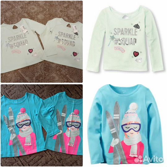 Новая фирменная одежда для девочек двойняшек