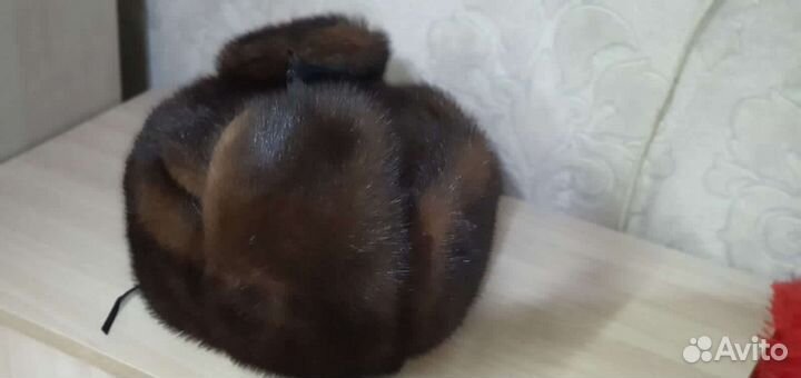 Норковая шапка мужская ушанка