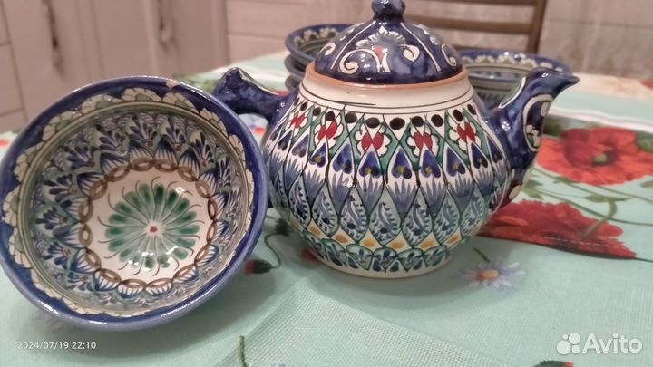 Бронь для Ирины Набор узбекской посуды