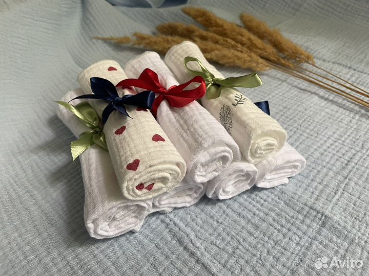 Муслиновые полотенца для лица