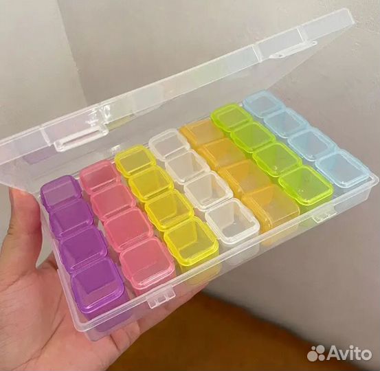 Контейнер, пластиковый бокс коробка для бижутерии