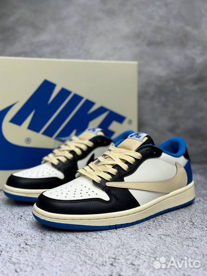 Кроссовки Nike air jordan 1 low travis scott