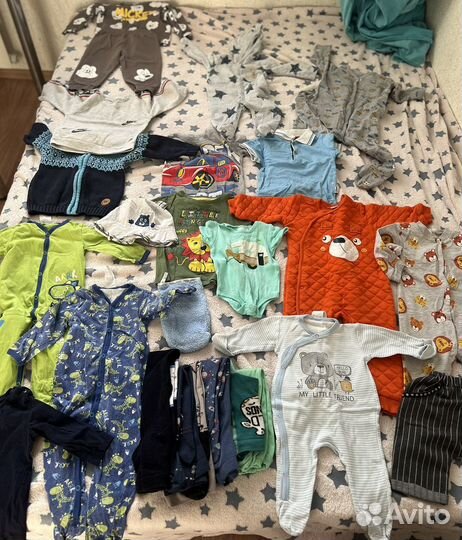 Детские вещи пакетом на мальчика 0-2 лет