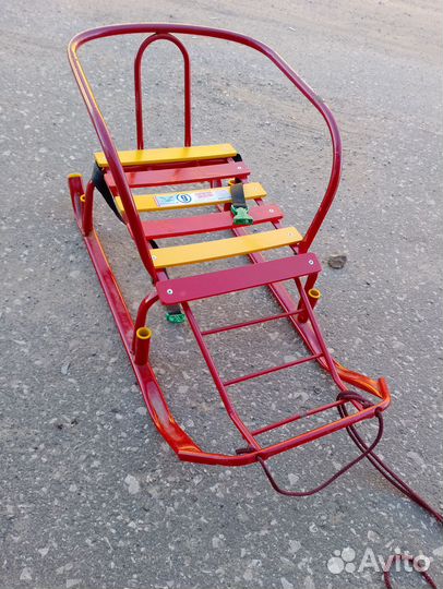 Детские санки на колесах