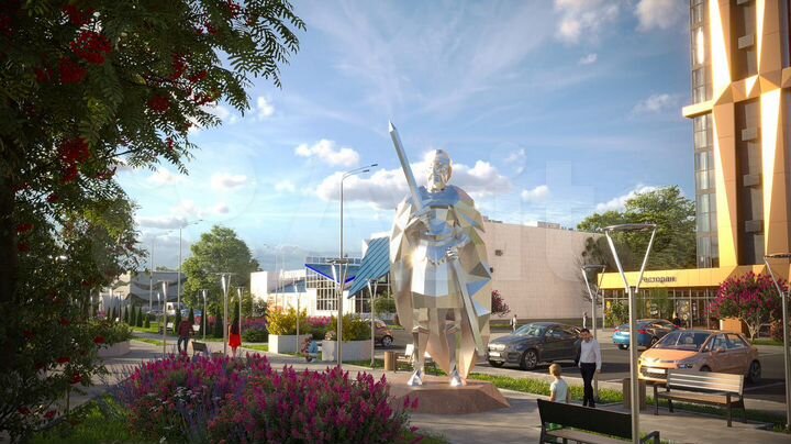 2-к. квартира, 73,5 м², 12/21 эт.