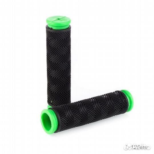 Грипсы ёлочка 125мм черный/зеленый, черный/красный