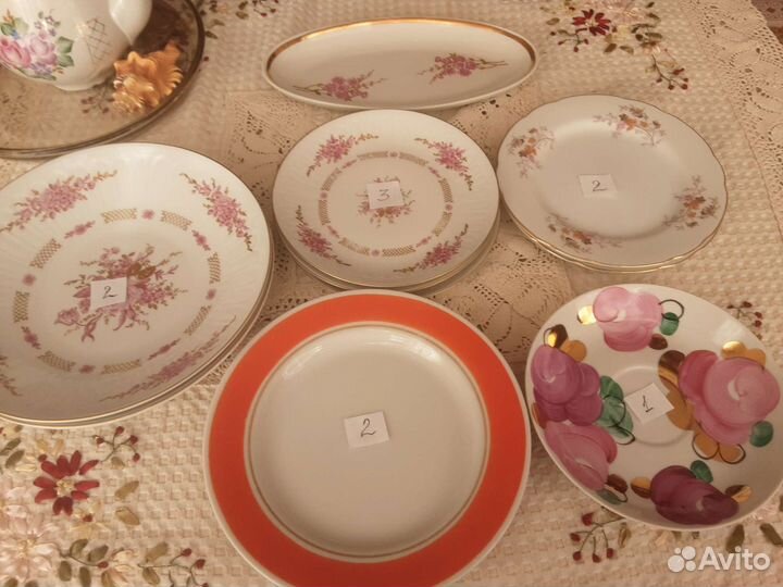 Тарелки япония,гдр,дулево