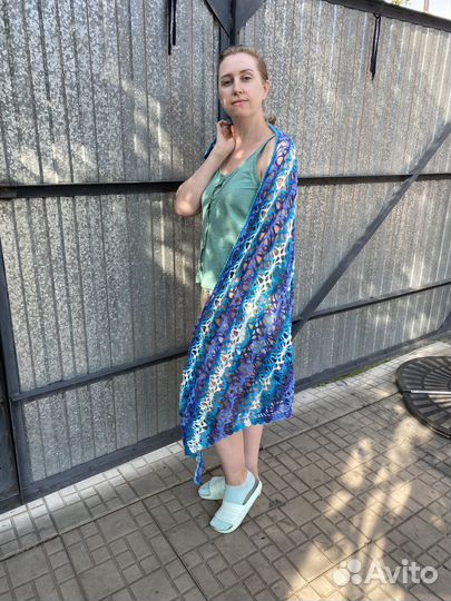 Платки вязаные (ручная работа крючок)