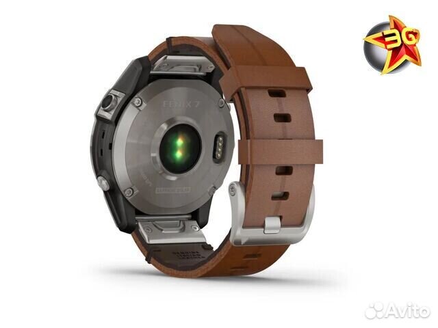 Часы Garmin Fenix 7 Sapphire Solar Titanium Chestnut