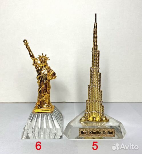 Домики статуэтки фигурки металлические здания