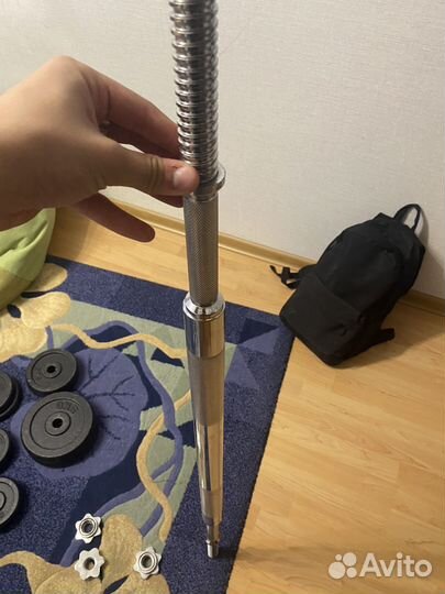 Гриф прямой + блины