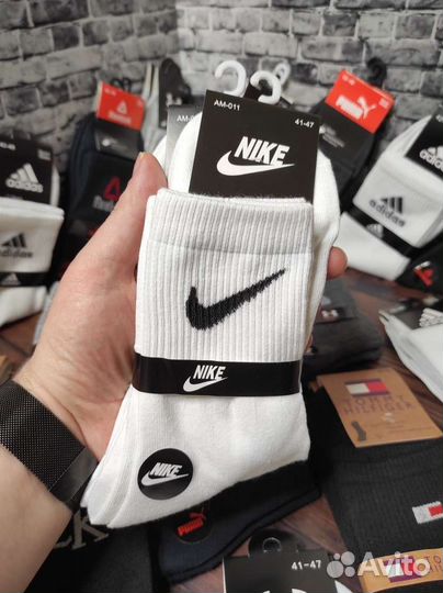 Носки Nike Puma Adidas Reebok