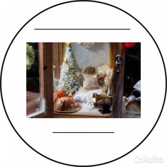 Фонарь декоративный (золото)