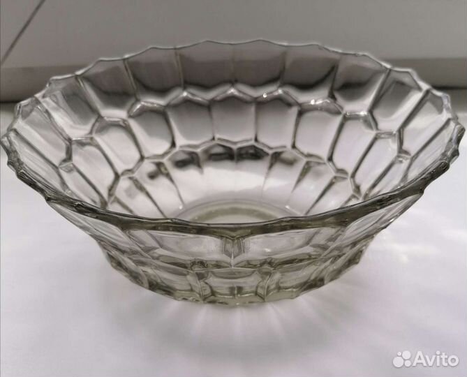Салатник, ваза для фруктов,1 кдо, стекло СССР