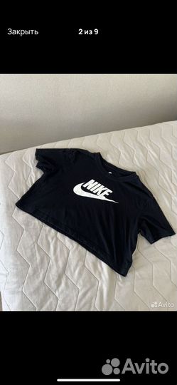 Укороченная футболка nike