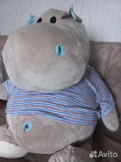 Мягкая игрушка бегемот