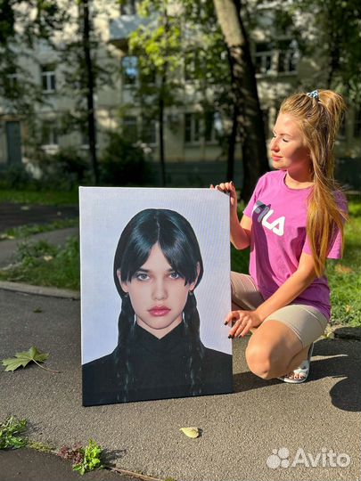 Портрет по фото на заказ, Картина на холсте
