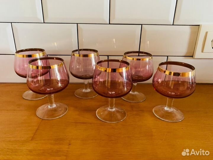Рюмки цветное стекло СССР