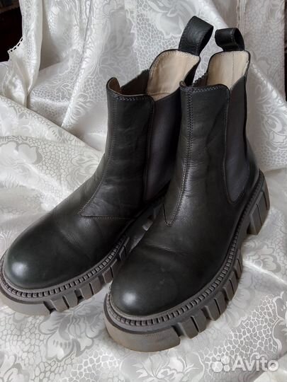 Ботинки демисезонные женские челси р.40 натур.кожа