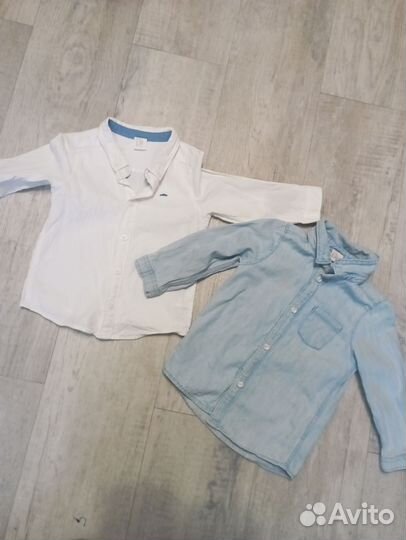 Рубашка на мальчика H&M и Mothercare