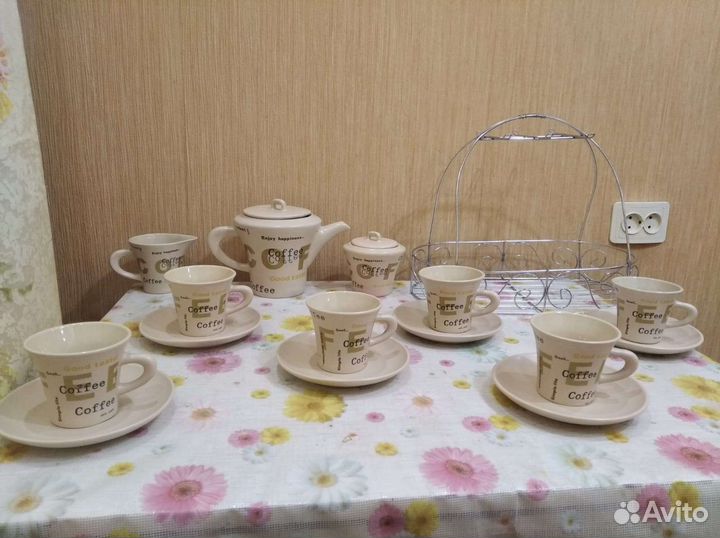 Кофейный сервиз новый