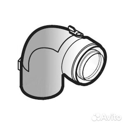 Колено с лючком для