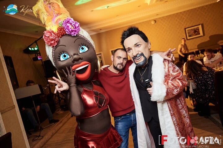 Ростовые куклы Жорик, Михайлов, Пирожков, Мулатки