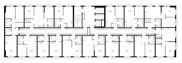 Квартира-студия, 19,8 м², 17/25 эт.
