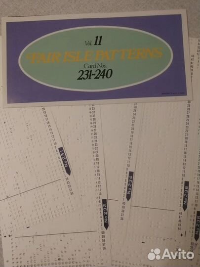 Набор готовых перфокарт (10 шт)