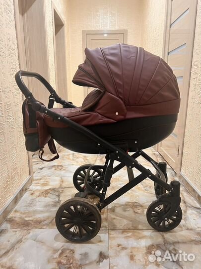 Коляска 2 в 1 эко кожа
