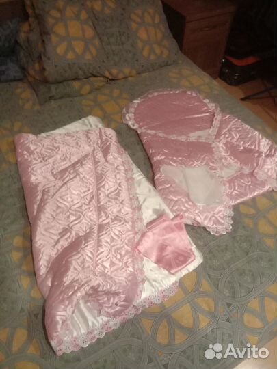Детский конверт и бортик в кроватку