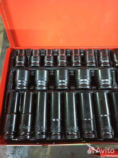 Набор ударных головок усиленные 1/2