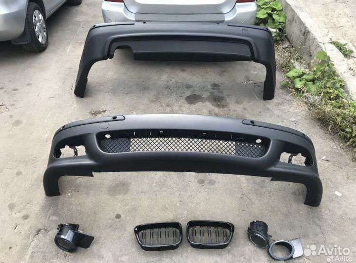 Передний бампер на BMW e39 m пакет
