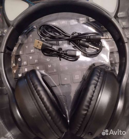 Наушники с ушками беспроводные новые