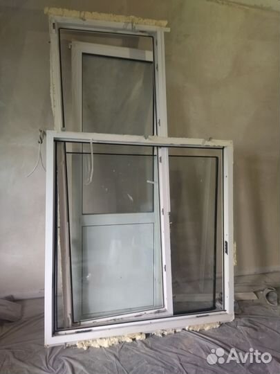 Окна пластиковые б/у балконный блок