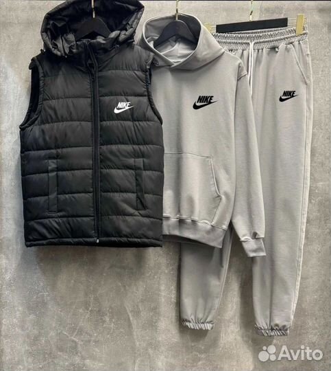 Спортивный костюм тонки с жилеткой Найк