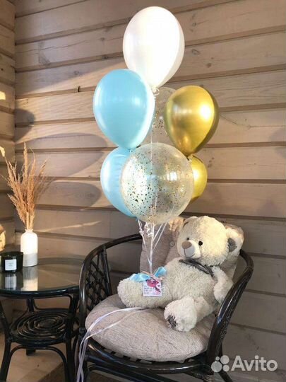 Гелиевые воздушные шары на годик
