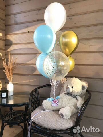 Гелиевые воздушные шары на годик