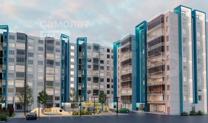 1-к. квартира, 41,1 м², 6/9 эт.