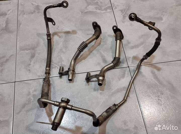 Маслопровод турбины BMW N63 - комплект