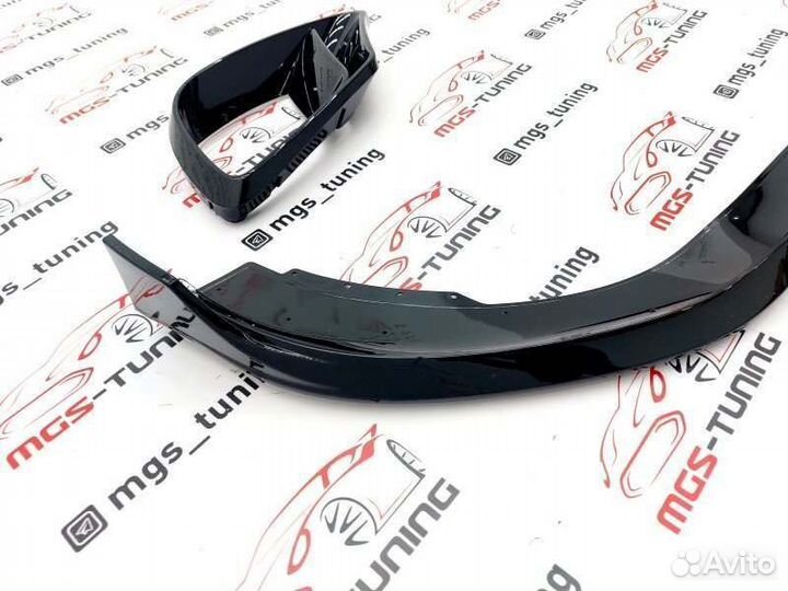 Губа в бампер стиль B Мерседес S-class W222 рест