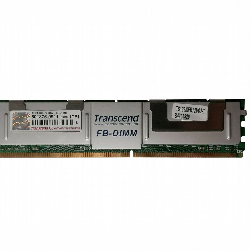 [TS128MFB72V6J-T] Оперативная Память Transcend 1gb Ts128mfb72v6j-T
