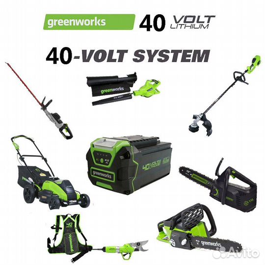 Аккумулятор GreenWorks 4 Ач, 40в