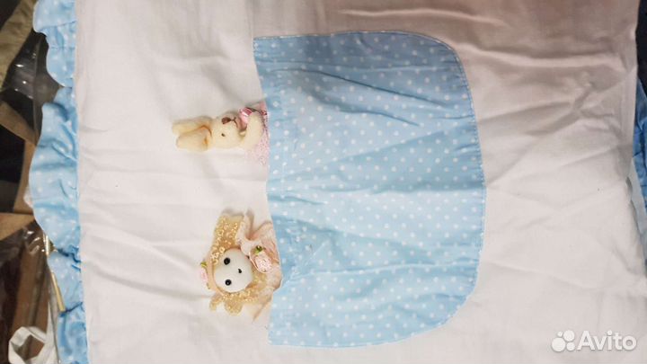 Бортики в кроватку + одеяло