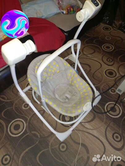 Электрическая детская качеля 2в1