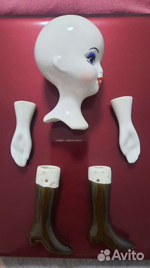 Комплект из фарфора для изготовления куклы