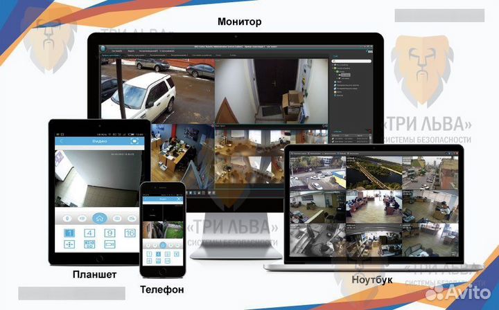 Комплект видеонаблюдения для дома дачи квартиры